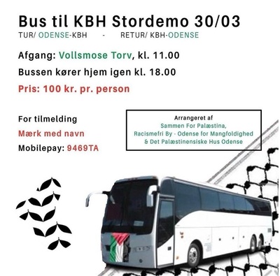 Bus til KBH stordemo 30/3